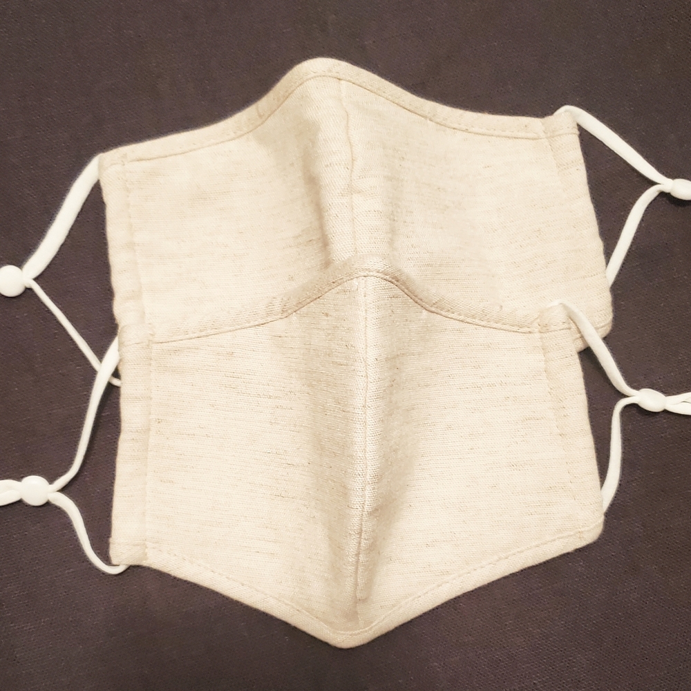 Oatmeal Knit Adjustable Face Masks NWOT